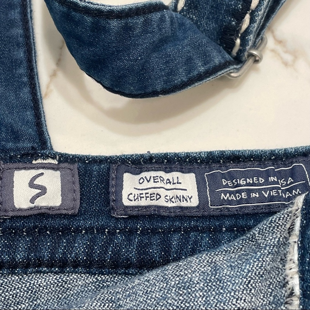 Miss Me Womens Size Small Cuffed Skinny Denim Overalls EUC - Picture 5 of 8